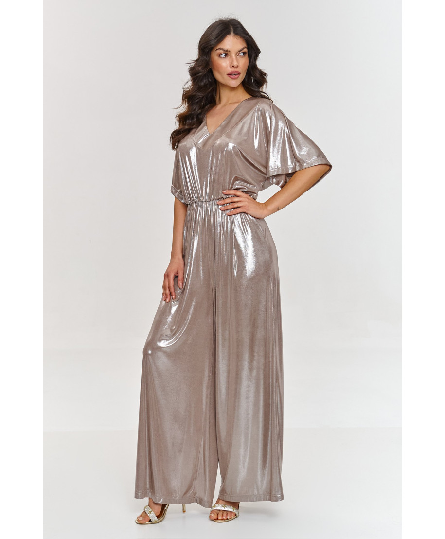 Metaliczny kombinezonas su iskirpte  serek kapucino M884