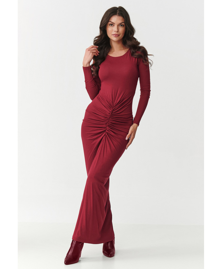 aptempta maxi suknele bordo M898