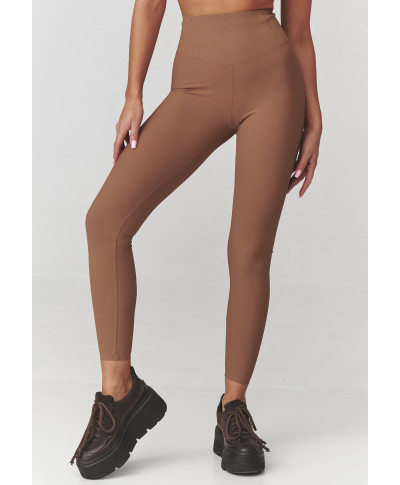 leginsai damskie prążkowane kupranugarinis C30