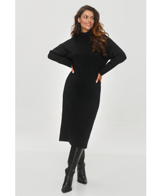 megzta suknele midi su golfu juoda S154