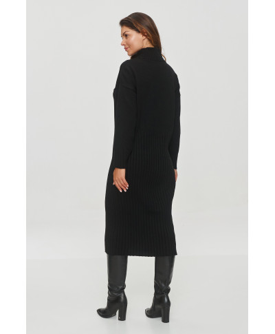 megzta suknele midi su golfu juoda S154