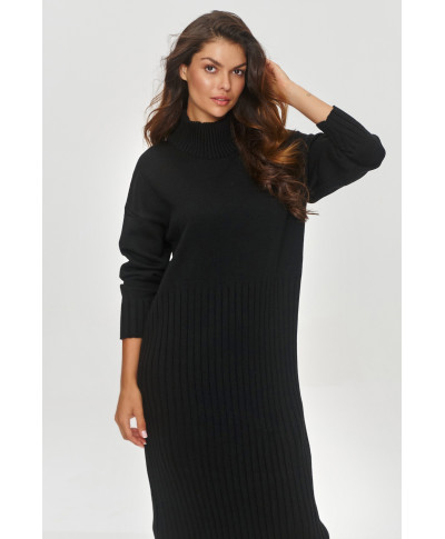 megzta suknele midi su golfu juoda S154