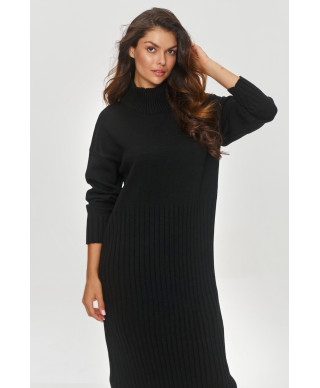 megzta suknele midi su golfu juoda S154