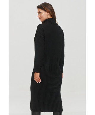 megzta suknele midi su golfu juoda S154