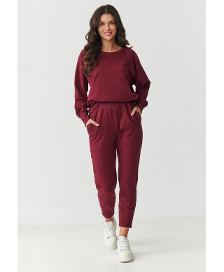 Bordo krāsas treniņtērpu komplekts M888