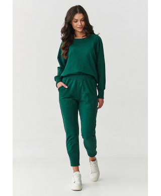 Brīvs treniņtērpa komplekts pudelēs zaļš M888