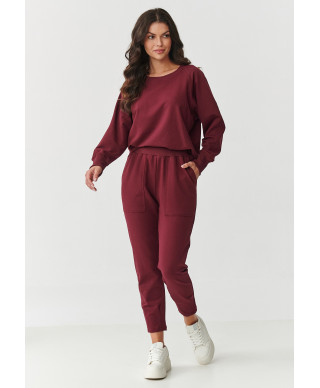 Bordo krāsas treniņtērpu komplekts M888