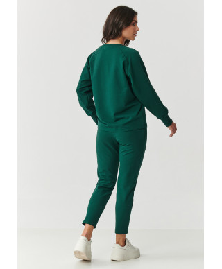 Laisvai prigludęs sportinio kostiumo komplektas buteliukai žalios spalvos M888