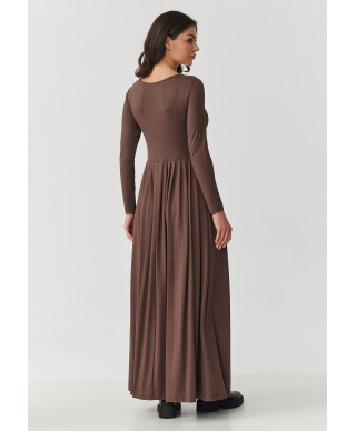 ilga platejanti suknele sokoladine M896