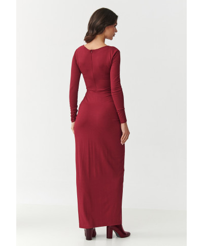 aptempta maxi suknele bordo M898