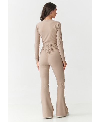 elegantiskas komplektas su prążkowanego materiału smelinis M893