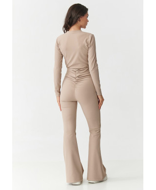 elegantiskas komplektas su prążkowanego materiału smelinis M893