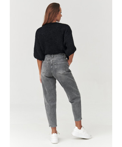 Jeansy mom fit su wysokim stanem pilkas jeans C14