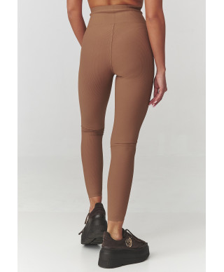 leginsai damskie prążkowane kupranugarinis C30