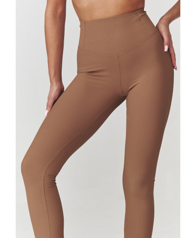 leginsai damskie prążkowane kupranugarinis C30