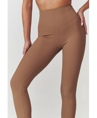 leginsai damskie prążkowane kupranugarinis C30