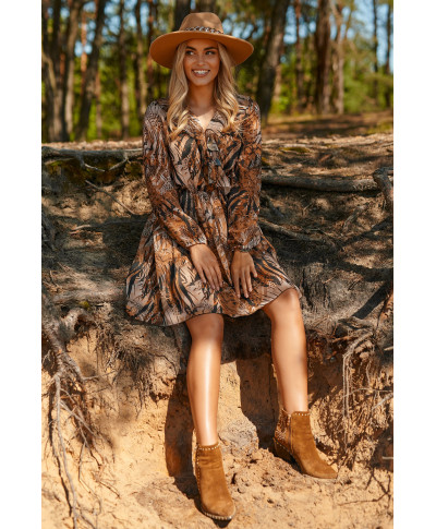 Languota suknelė su raukiniais 38 M763