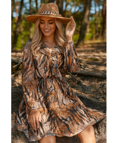 Languota suknelė su raukiniais 38 M763