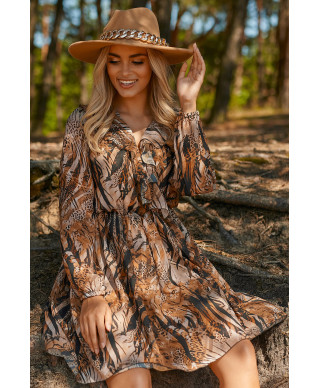 Languota suknelė su raukiniais 38 M763