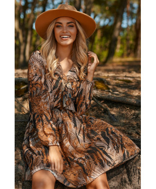 Languota suknelė su raukiniais 38 M763