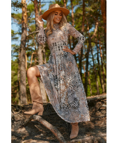 Siatkowa suknele maxi su golfu wz.37 M764