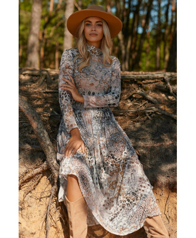 Siatkowa suknele maxi su golfu wz.37 M764