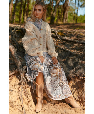 Siatkowa suknele maxi su golfu wz.37 M764