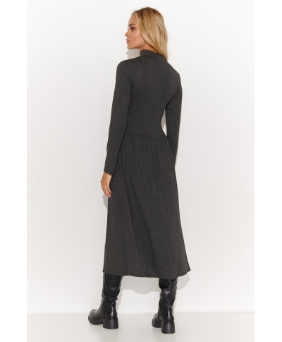 suknele megztas wiskozowej grafitowy melanzas M808