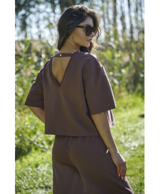 moteriskas komplektas dresowy sokoladinis NU475