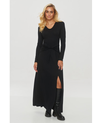 ilga suknele su przełożeniem per liemeni juoda M838