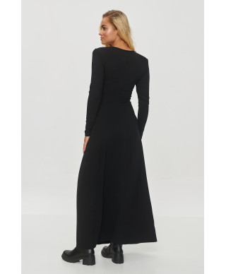 ilga suknele su przełożeniem per liemeni juoda M838