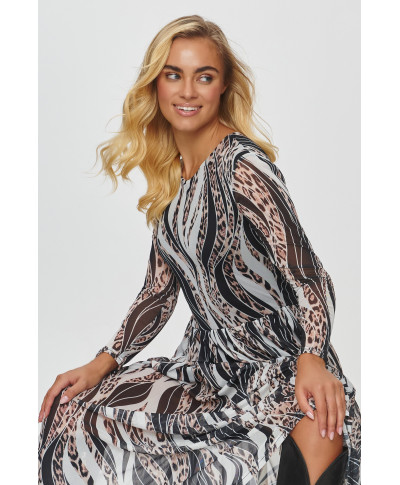 ilga printowa suknele rastas 54 M860