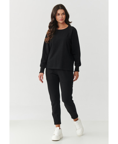 Dresowy komplektas o luźnym kroju juodas M888