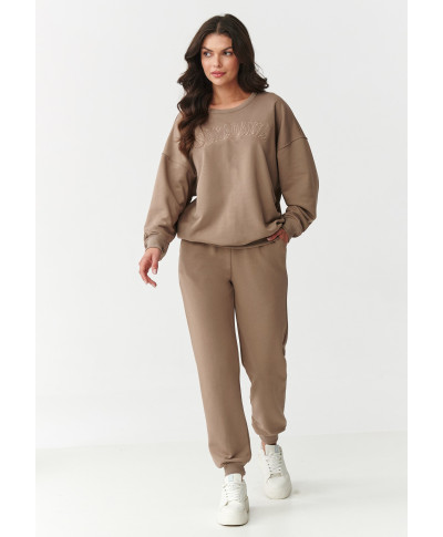 komplektas dresowy su haftowanym logotipu latte M889