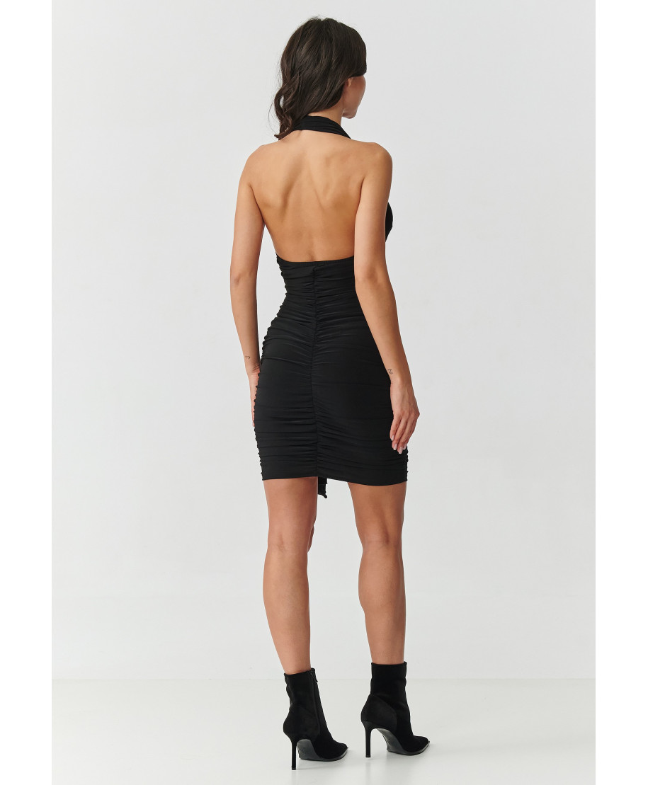 Zwiewna suknele su risimu ant plecach tinklelis 41 M802