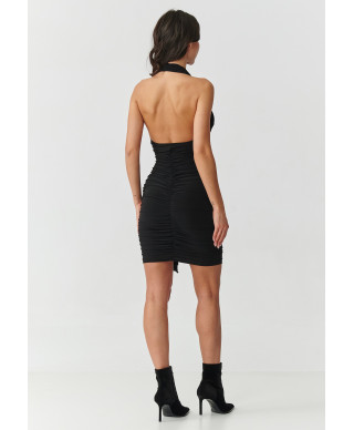 Zwiewna suknele su risimu ant plecach tinklelis 41 M802