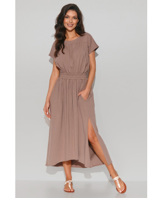 Ilga sportinio stiliaus suknelė su raišteliu moka NU425