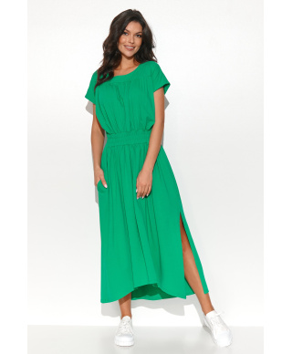 Gara sportiska kleita ar savelkamu auklu zaļa NU425