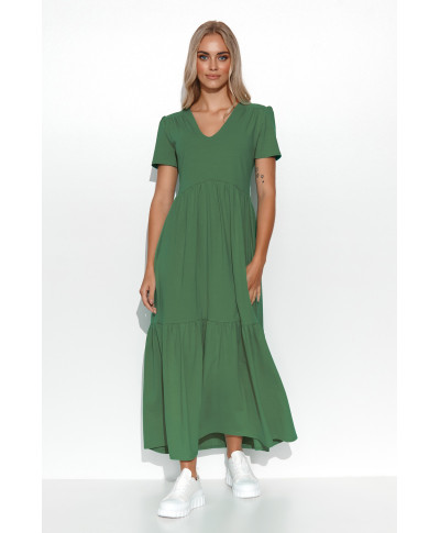 suknele maxi su iskirpte  serek kaktusowa M549