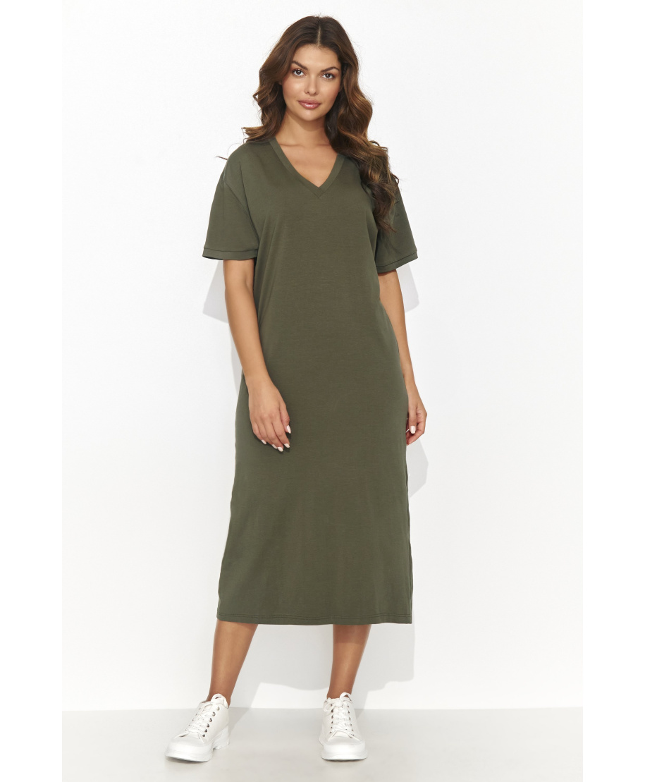 megzta suknele za kolano chaki NU467