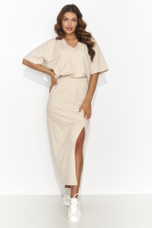 moteriskas rinkinys ze spódnicą ołówkową sviesus beż NU468