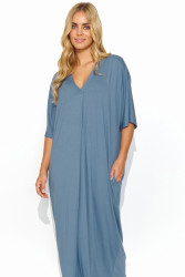 ilga suknele oversize is viskozes denim M820