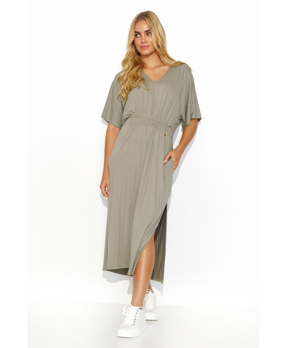 laisva suknele midi taupe M822