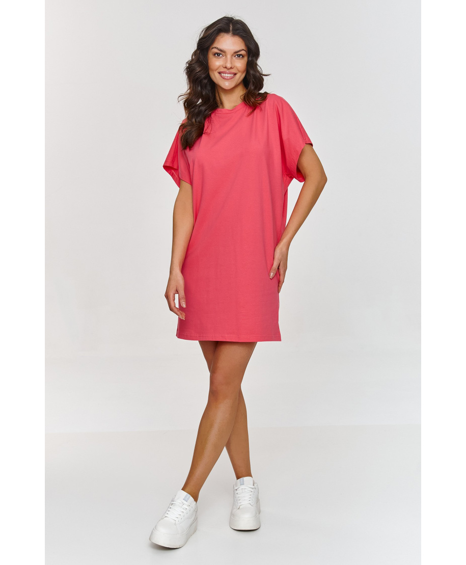 suknele BASIC su krótkim rękawem koralowa M875