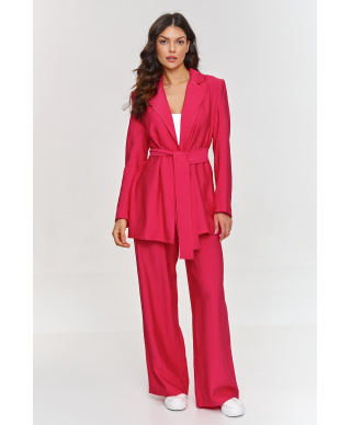 moteriskas komplektas svarkelis ir kelnes malinowy M883