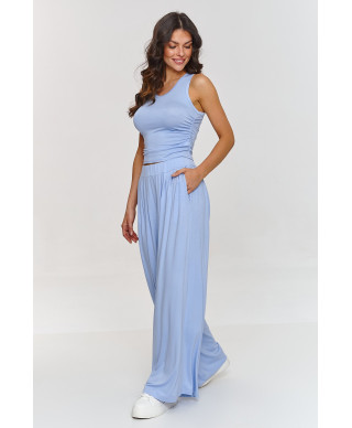 komplektas viskozinis - topas ir placios kelnes zydras M871