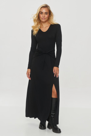 ilga suknele su przełożeniem per liemeni juoda M838