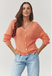 megztinis moteriskas uzsegsamas su sagomis pomarańczowy C38