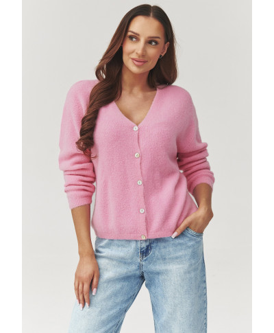 megztinis moteriskas uzsegsamas su sagomis pudrinis róż C38