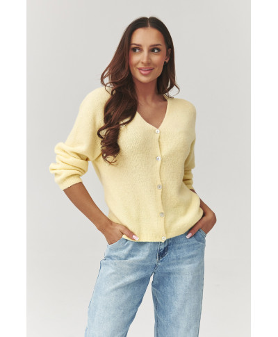 megztinis moteriskas uzsegsamas su sagomis geltonas C38